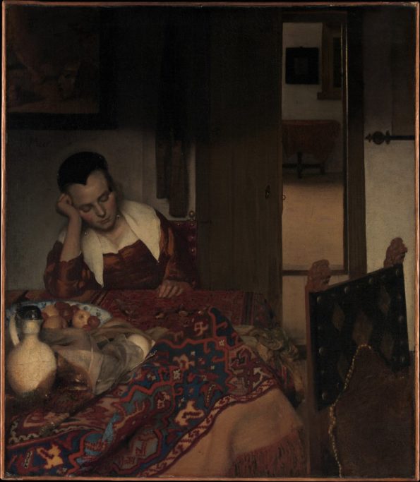 Johannes Vermeer, "A Maid Asleep," ca. 1657-57 | The Metropolitan Museum of Art | License: CC0