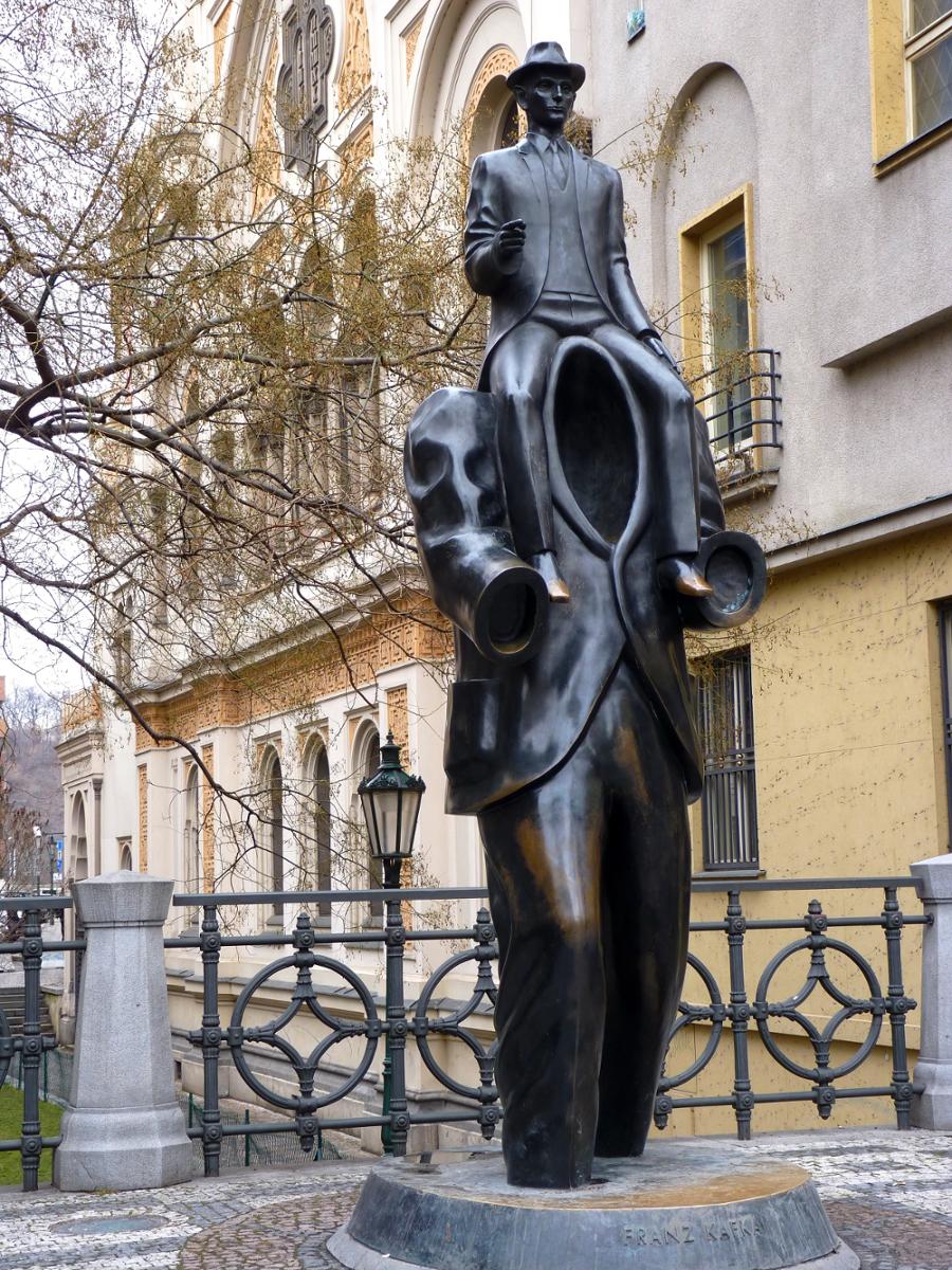 Title: Franz Kafka’s Sculpture | Author: Dudva | License: CC BY-SA 3.0