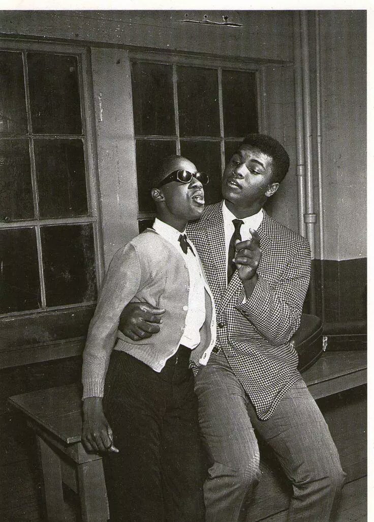 Title: Stevie Wonder & Muhammad Ali 1963 | Credit: RV1864