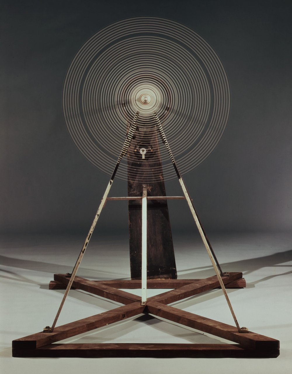 "Rotary Glass Plates (Precision Optics) formerly titled as, Revolving Glass Machine," Marcel Duchamp (Photo Credit: Yale University Art Gallery) | License: CC0