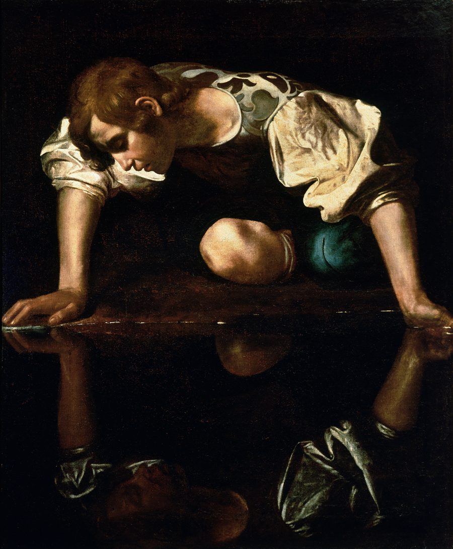 "Narcissus," by Caravaggio | License: CC0