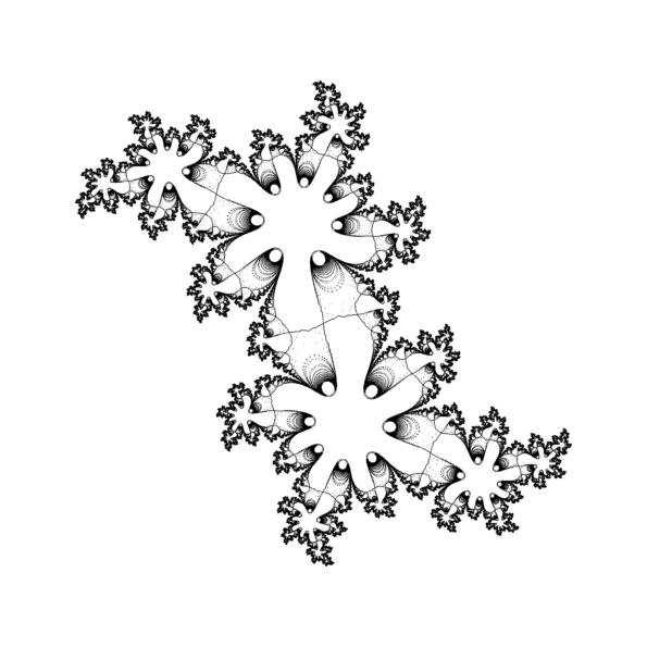 TItle: Julia set of quadratic polynomial with Siegel disk for rotation number [3,2,1000,1...] | Author: Adam Majewski | Source: Wikipedia | License: CC BY 3.0