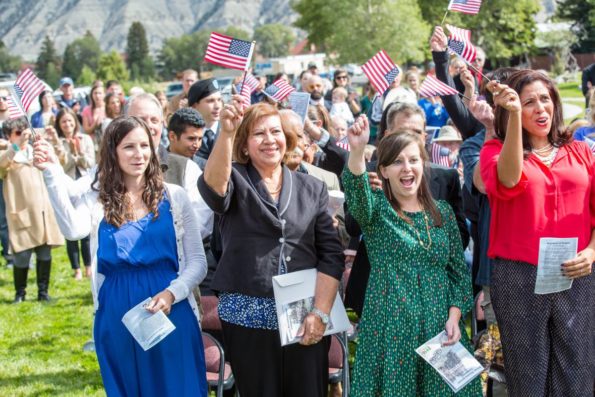 Title: Naturalization Ceremony, September 7, 2016 | Author: NPS/Neal Herbert | Source: yellowstonenps on Flickr | License: CC0