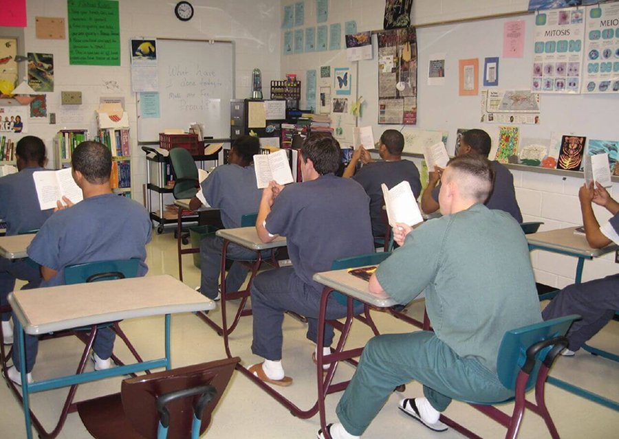 Serving students who range in age from 11-18, the McCracken Regional Juvenile Detention Center is a short-term coed holding facility serving the West Kentucky area. Juveniles have been placed at the center by court order and are awaiting trial, waiting sentencing, or waiting for placement in another alternative setting (group home, day treatment, boot camp, etc). | Title: students | Author: Iris Shreve Garrott | Source: circulating on Flickr | CC BY-NC-SA 2.0