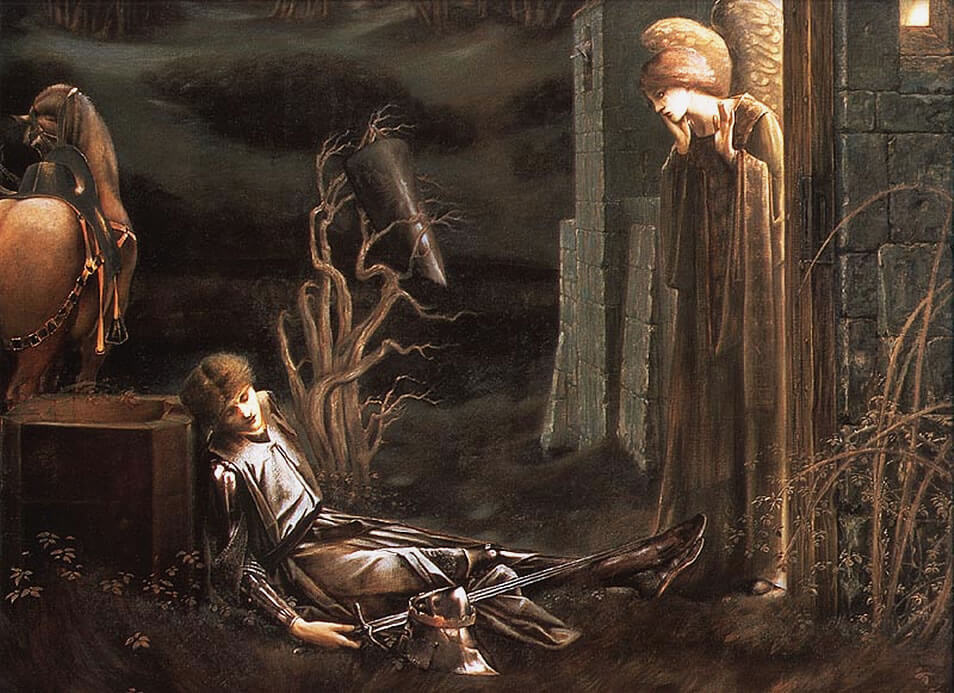 "Lancelot Chapel of the Holy Grail" by the British painter Edward Burne-Jones