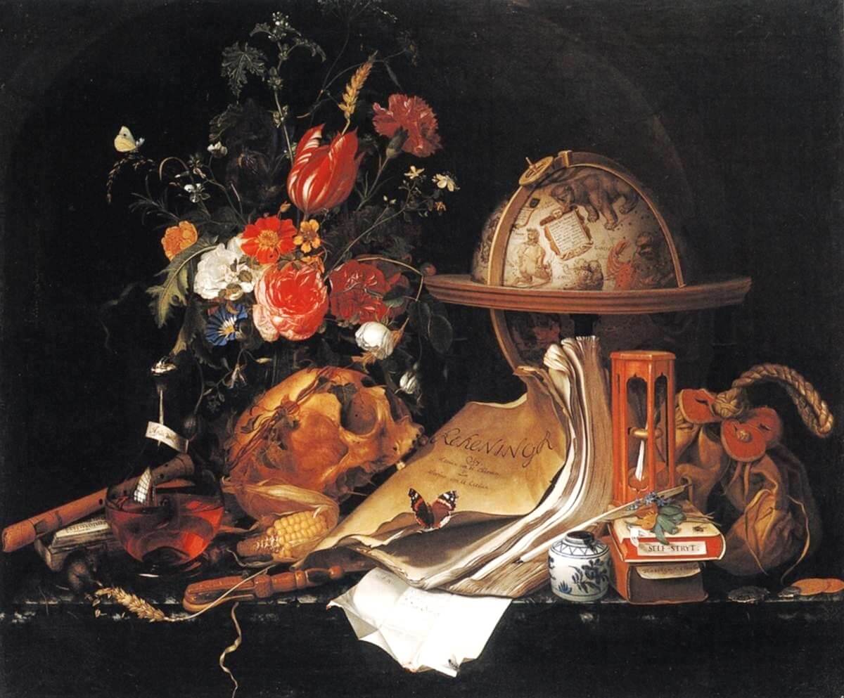 "Vanitas-Still Life," (1668), Maria van Oosterwijck (License: CC0)