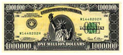 Title: Fake Million Dollar Bill | Author: Simon Davison | Source: Flickr | License: CC BY 2.0