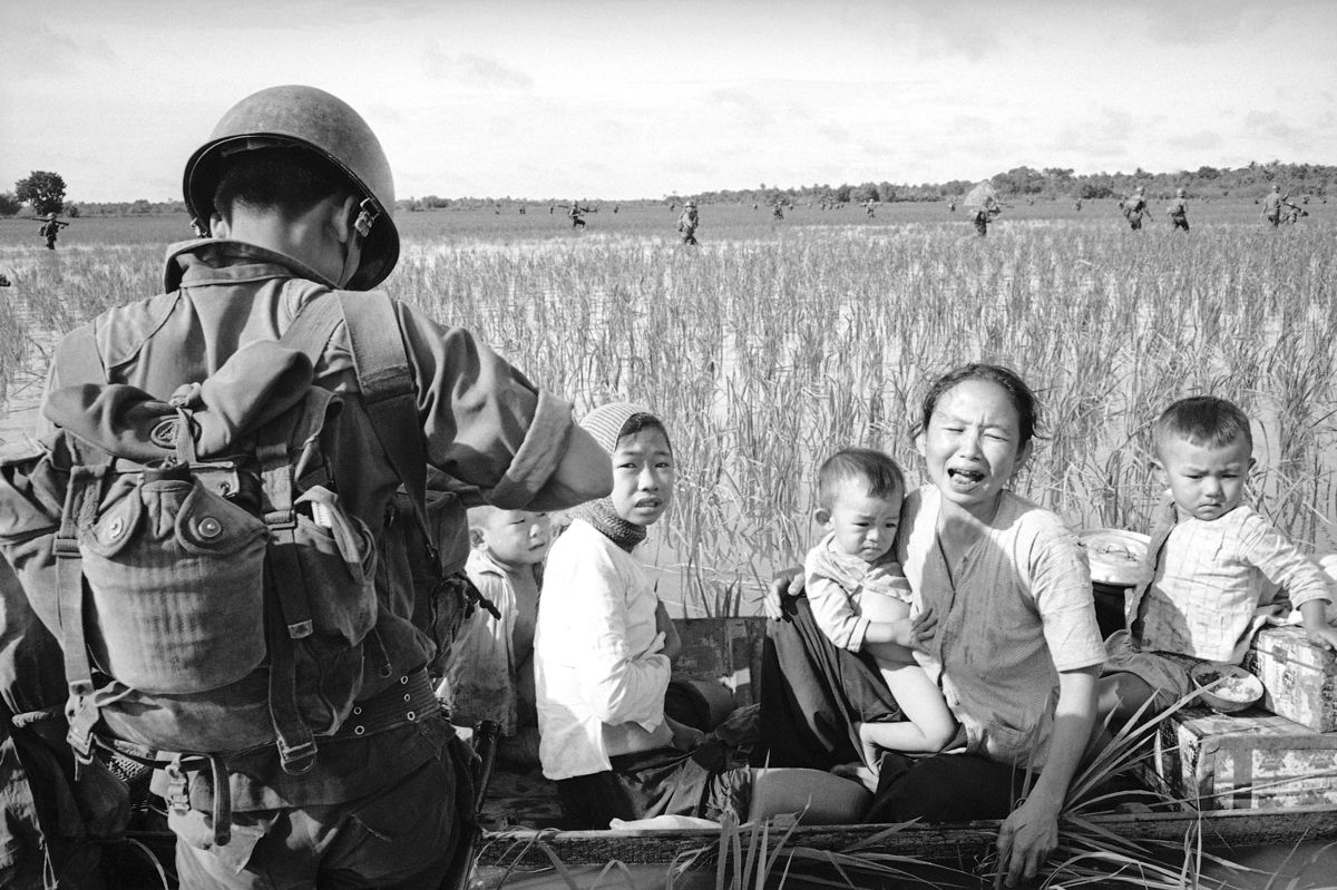 Title: Villagers displaced by a US Army operation, March 1966 | Credit: AP Photo/Huynh Thanh My | Source: manhhai| License: CC BY