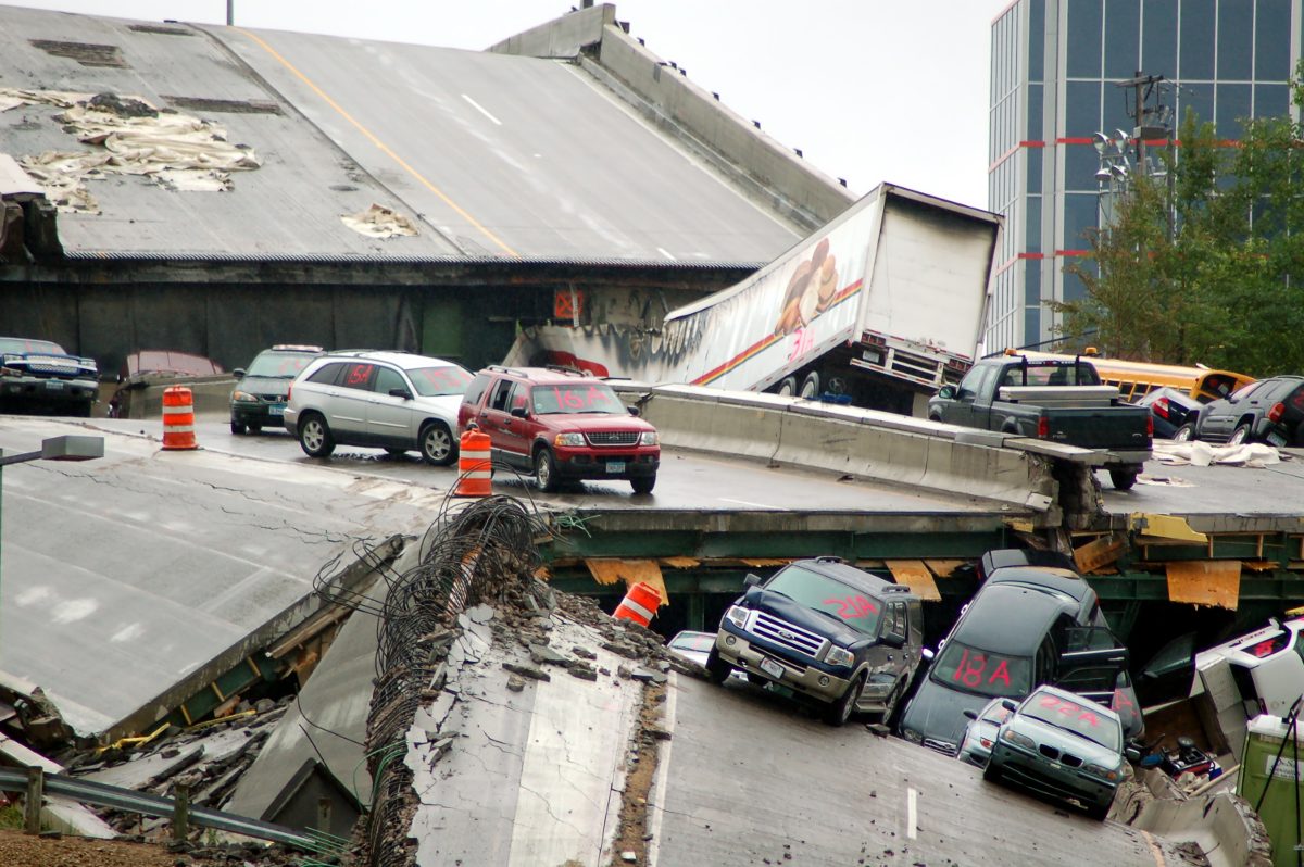 I35W Collapse | Author: Kevin Rofidal, United States Coast Guard