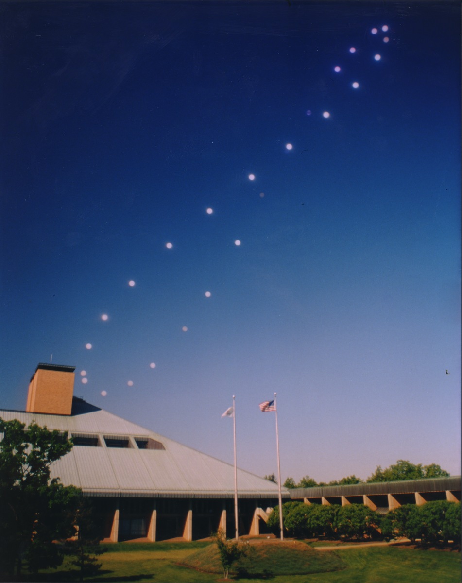 In astronomy, an alamema is a diagram showing the variation of the position of the Sun in the sky over the course of a year, as viewed at a fixed time of day and from a fixed location on the Earth. (Wikipedia) Title: Analemma | Author: Jfishburn | Source: Wikipedia | License: CC BY-SA 3.0