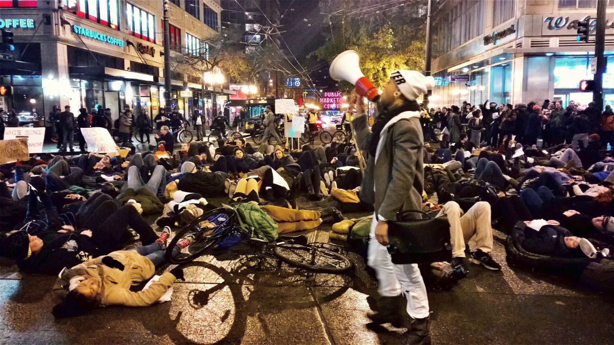 Title: Garner and Ferguson Protest Seattle 12-4-2014 | Author: Scott Lum | Source: Own work | License: CC BY-NC 2.0