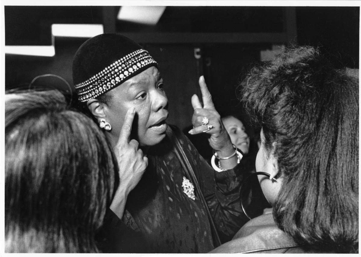 Title: Dr. Maya Angelou Visits Wheelock College, October 1988 | Author: Wheelock College | Source: Flickr | License: CC BY-NC-ND 2.0