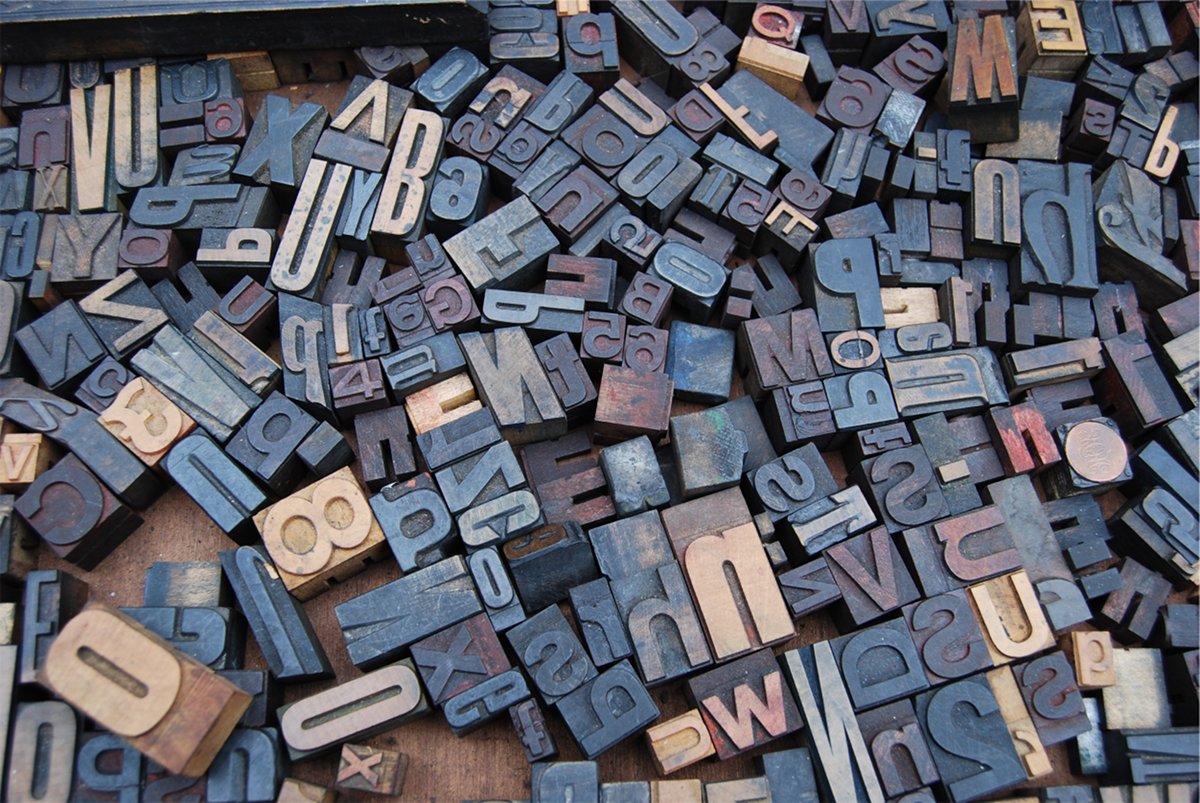 woodblock letters | License: CC0