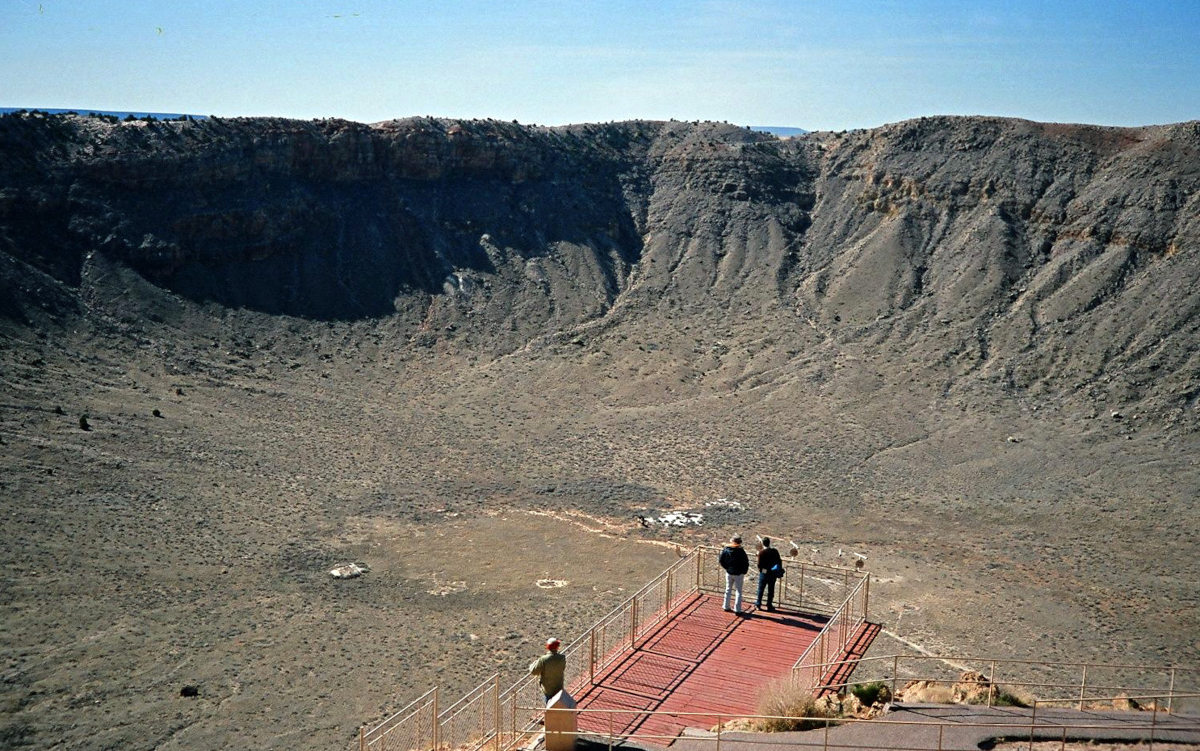 Title: inside Canyon Diablo meteor impact crater | Credit: Mike Beauregard | Source: Flickr | License: CC BY 2.0
