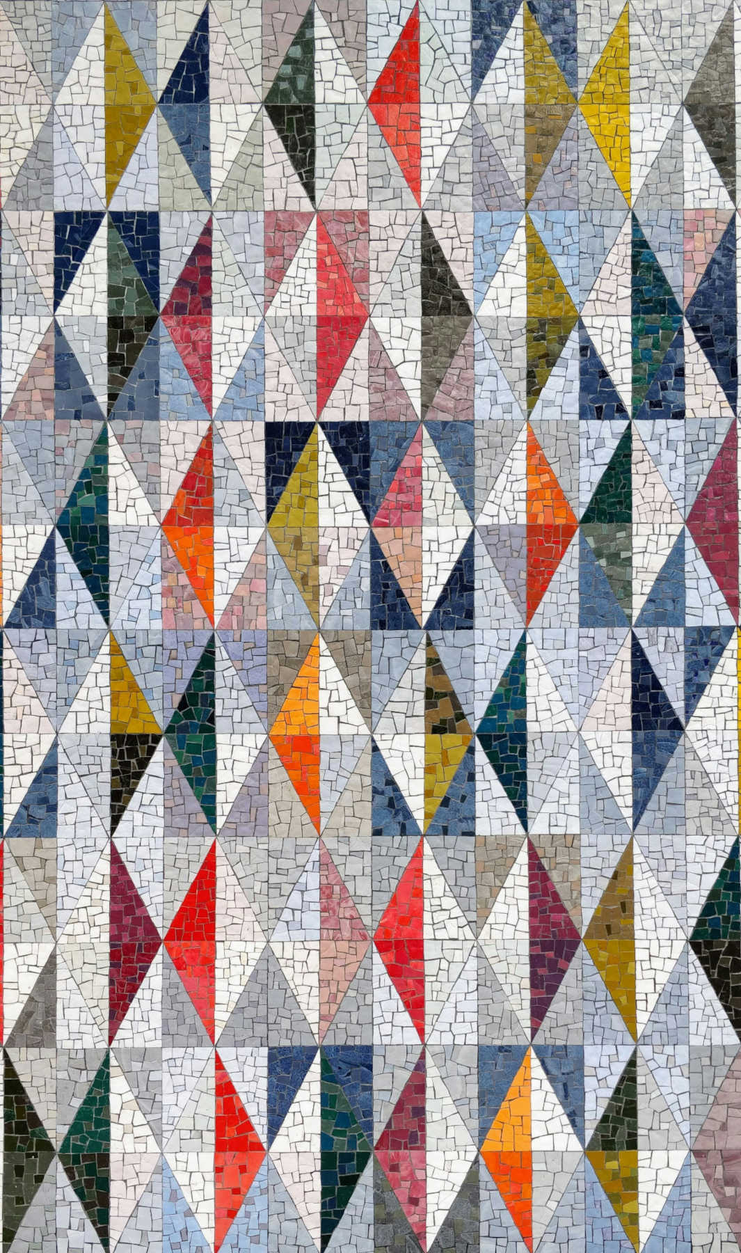 Colourful Mosaic with Triangles and Diamonds | Credit: Max Williams (@max_williams) | License: CC0